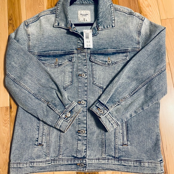 Abercrombie & Fitch Jackets & Blazers - Abercrombie & Fitch Light Blue Denim Jacket